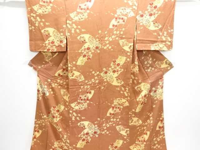 JAPANESE KIMONO / ANTIQUE KIMONO / TAISHO ROMAN STYLE / MON KINSHA / FLOWERS